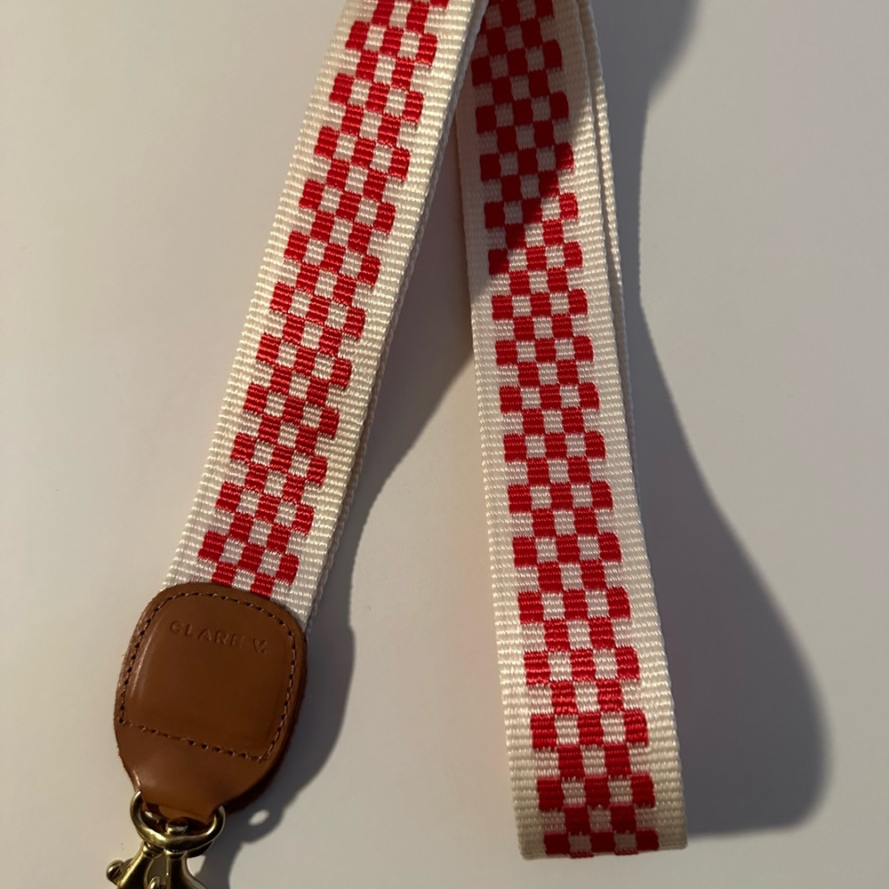 Clare V Poppy Checkered Strap
